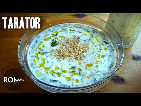 How To Make Tarator (Таратор) | Cold, Refreshing Summer Soup/Drink With Youghurt & Cucumber