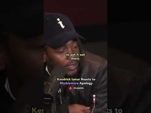 Kendrick Lamar on Being ROBBED by Macklemore