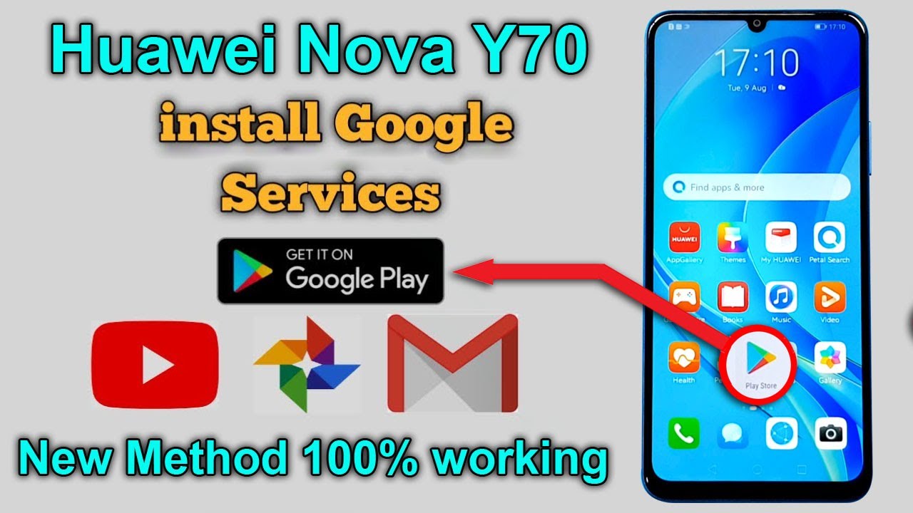 Install Google Play Store on Huawei Nova Y70 (MGA-LX9) | Google Play Store Install Huawei Nova Y70