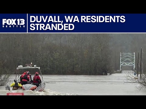 Duvall, WA residents stranded as all routes flood, cutting off access to town | FOX 13 Seattle