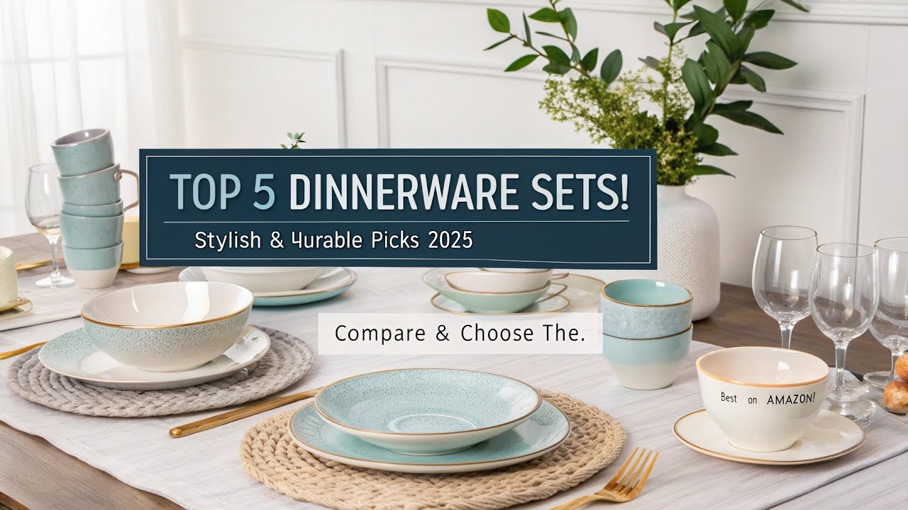 **Top 5 Best Dinnerware Sets on Amazon 2025 | Elegant & Durable Tableware for Every Occasion 🍽️**