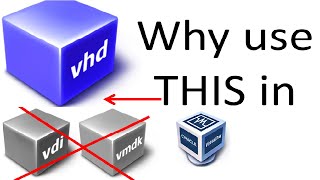 Why to always use the .VHD format for virtual disks in Windows