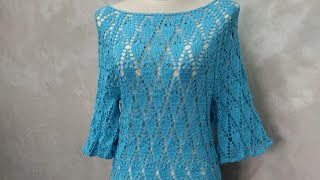 ถักโครเชต์เป็นเสื้อ ตอนที่ 2/3