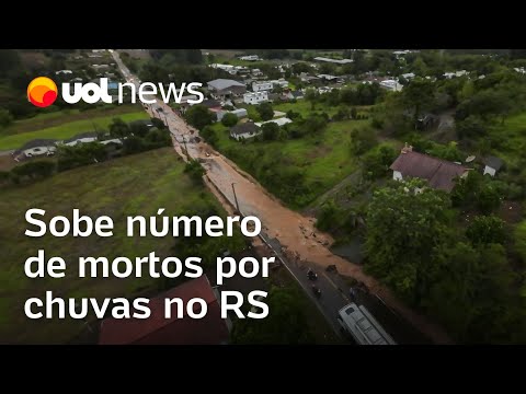 Chuvas no RS deixam ao menos dez mortos, 21 desaparecidos e mais de mil desabrigados