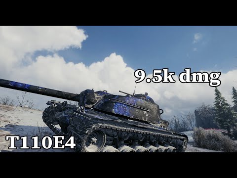World of Tanks T110E4 - 9.5k damage 7 kills - Kharkov – Standard