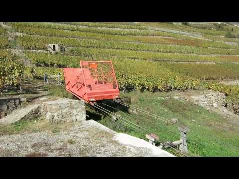Standseilbahn 1926.08 Fully Plamont - Wagen kommt zur Talstation - Telefuni