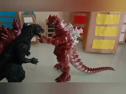 godzilla milenium vs Kong vs Mechagodzilla vs godzilla ultima vs megasaurus stop motion