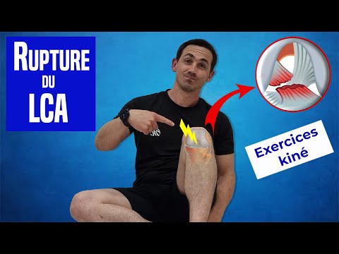Rupture du Ligament Croisé Antérieur (LCA)  : Exercices de rééducation (non opéré)