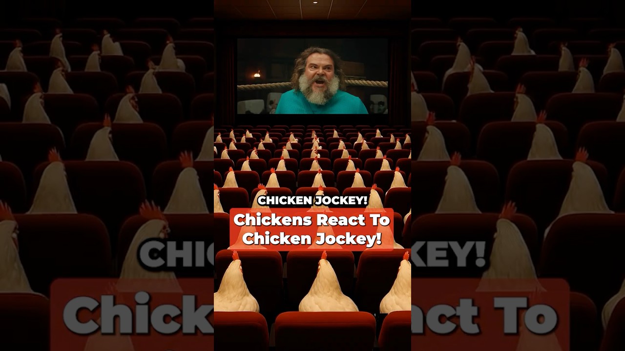 Chickens React to Chicken Jockey! #minecraft #movie #chickenjockey #edit