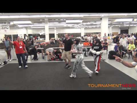 Chelsey Nash vs Natalia Kley Wosniewska WAKO Fighting Round 1 at New England Open 2013