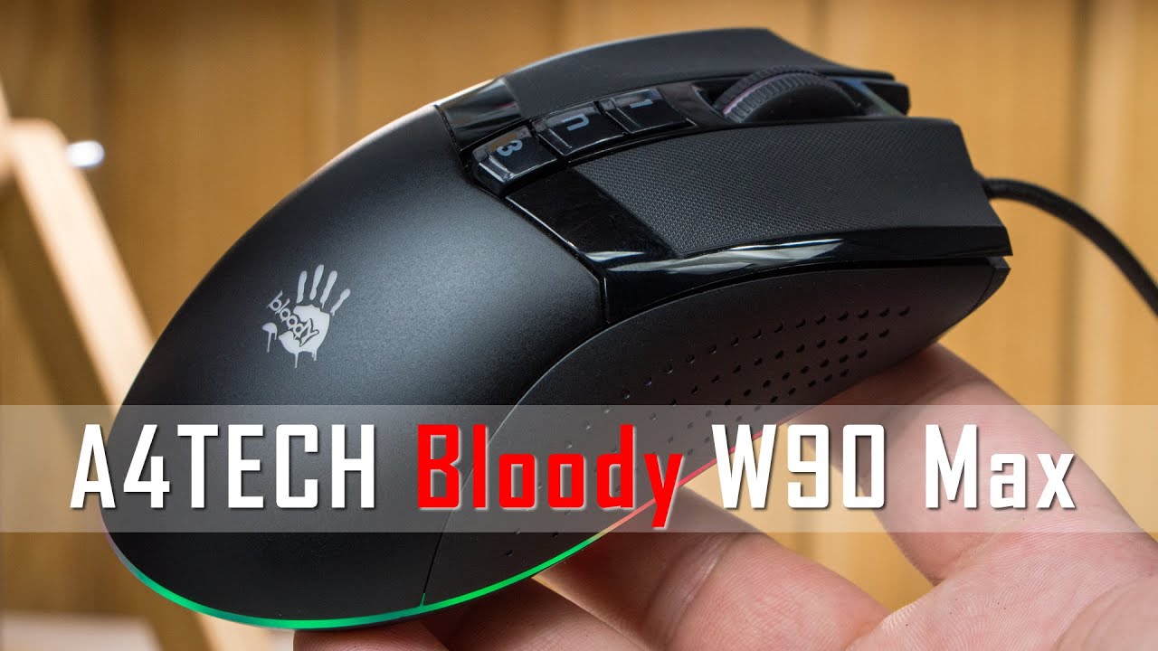 Миша ігрова A4Tech W90 Max Bloody,чорна, активоване ПЗ Bloody