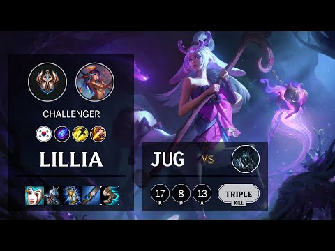 Lillia Jungle vs Karthus - KR Challenger Patch 10.16