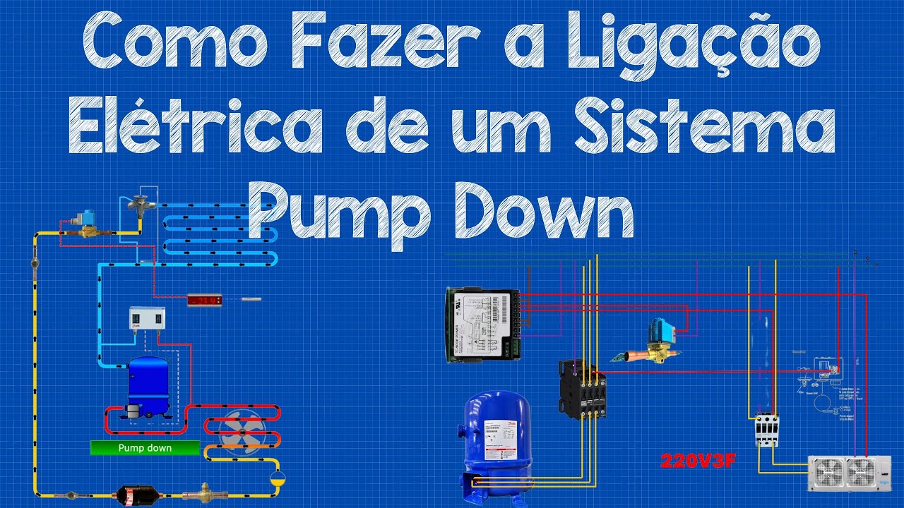 Esquema Elétrico do Sistema Pump Down - Como Fazer a Ligação Elétrica de um Sistema por Recolhimento