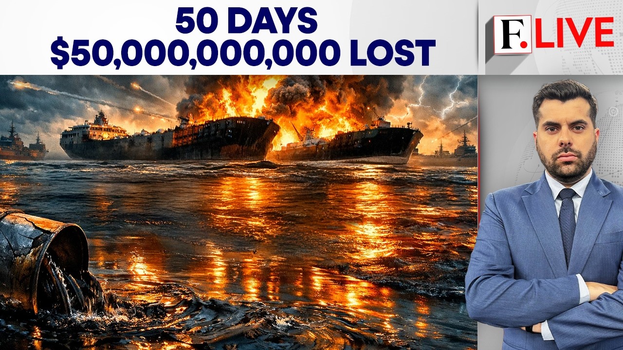 Crude Oil Crisis: $50 Billion Worth of Supplies Hit As Iran War Crosses 50 Days | Firstpost Live