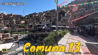 Comuna 13 | Medellin [4K] 🚶📹🎨🎉❤️🌏#walktripl29 #travel #colombiancity #comuna13 #medellin #trip
