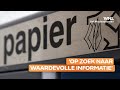 Kunnen oplichters aan de haal met niet-versnipperd papier uit de vuilnisbak?