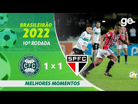 Gols e lances de Coritiba x São Paulo