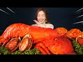 Mukbang ASMR Giant Lobster Spicy SeafoodBoil Abalone Scallop Eatingshow Realsound Ssoyoung