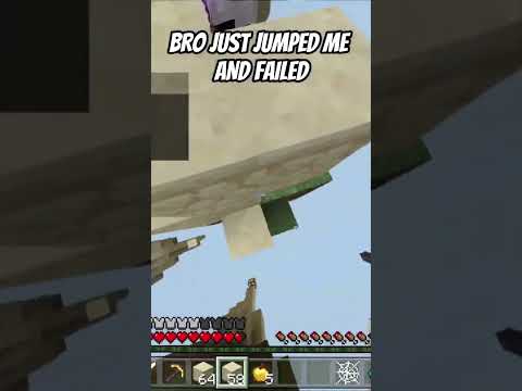 Player fails to jump me! #shorts #minecraft