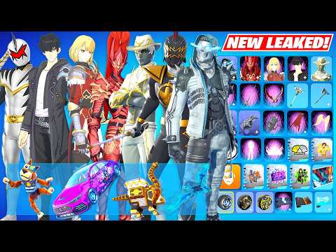 All NEW Fortnite UPDATE LEAKED Skins Showcase (Solo Leveling, Power Rangers, FREE Rewards and More)