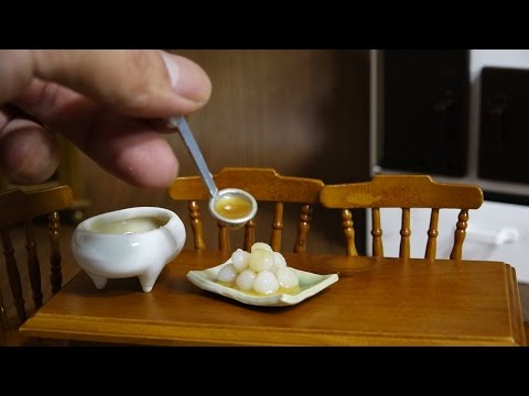 Mini Food ミニチュア みたらし団子 Mitarashi Dango Video