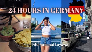VLOG ✈︎ My First International Trip as a fly girl | 24 hours in FRANKFURT, GERMANY 🇩🇪