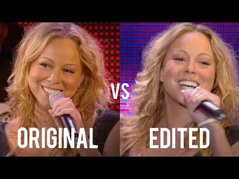 Original vs Edited (Live 2005) Make It Happen - Mariah Carey