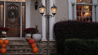 Watch A Video About the Royal Bronze 2 Lamp Solar LED Outdoor Post Light