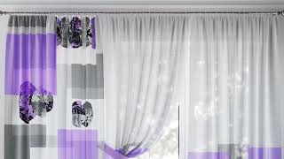 Комплект штор «Рифорлис (фиолетовый)» — видео о товаре