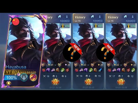 EX GLOBAL HAYABUSA WINSTREAK SOLO |HAYABUSA NEW BUILDS AND EMBLEM SET 2024 - Mlbb