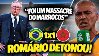 ROMÁRIO PERDEU A PACIÊNCIA AO VIVO E DETONOU A ATUAÇÃO DA SELEÇÃO BRASILEIRA EM BRASIL 1X1 MARROCOS