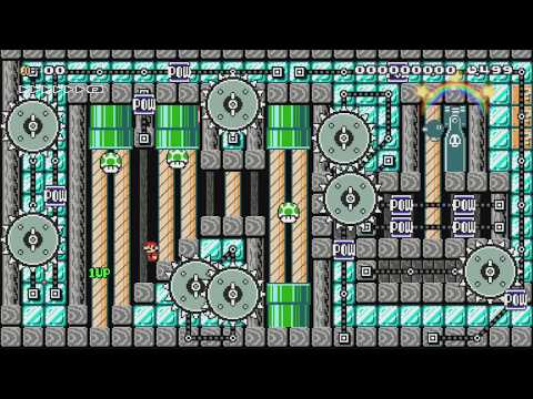 A Bob-omb Bob-ombastic Factory!! by BLG - SUPER MARIO MAKER - NO COMMENTARY 1bh