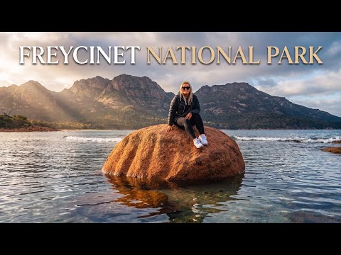 TASMANIA - Freycinet National Park - Honeymoon Bay and Cape Tourville Lighthouse