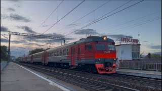 Электропоезд ЭД2Т-0050 сообщением Рязань-1- Сасово #рекомендации #рязань