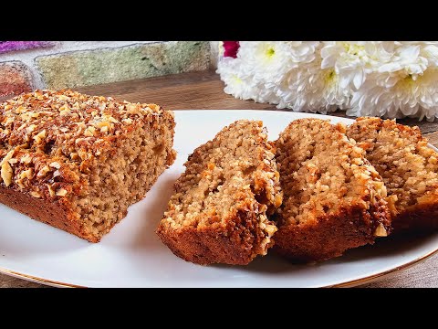 Take oats, nuts and banana and make this amazing dessert for breakfast! Gluten free recipe!