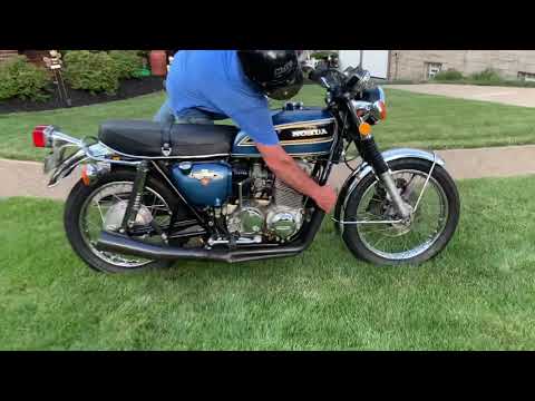 1975 CB750 Four cold start and ride