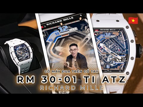 ĐẦU TẠI VIỆT NAM | Richard Mille RM 30-01 TI ATZ White Ceramic | Vật liệu khó chế tác nhất của RM