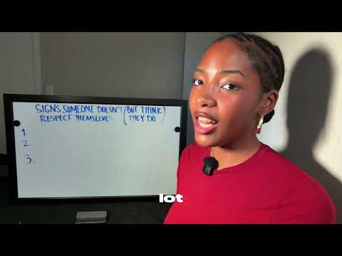 You don’t respect yourself and it shows ￼