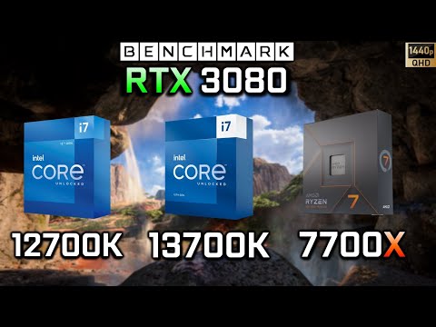 Intel i7 12700K vs i7 13700K vs Ryzen 7 7700X // Test in 8 Games //1440p