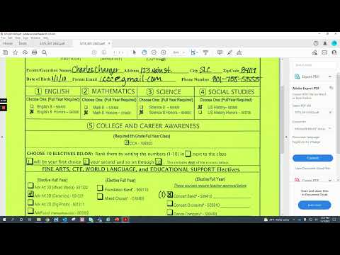 2022-23 8th Grade Course Selection Card Tutorial