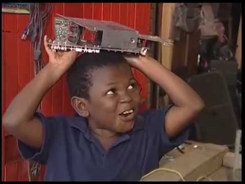 Mr Ibu (father) punishes Paw paw (Son) for sleeping on duty .. Nollywood Comedy !