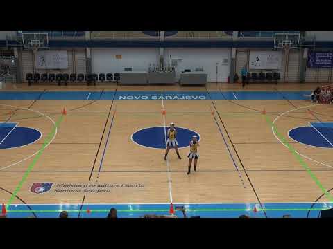 Mažoretke Dobova - par junior palica Samanta Kranjc in Tija Proselc - Ada pokal 2025