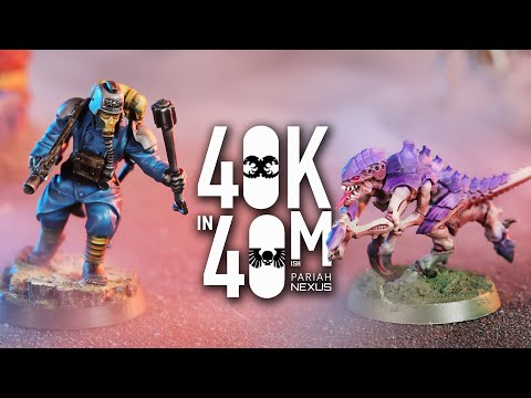 A Bug Invasion!  Tyranids vs Astra Militarum - 40k in 40m Warhammer Battle