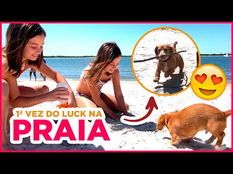 Primeira vez dele na praia dos Estados Unidos - Anne e Bella Twins