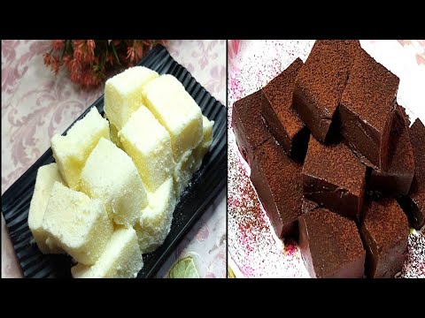 Milk Pudding Bites & Chocolate Pudding Bites|NO GELATIN,NO AGAR AGAR  @flavoursofbushrakitchen