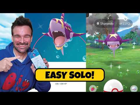 Mega Sharpedo Pokemon Go's newest mega Pokemon - and Mega Sharpedo is super easy to solo!