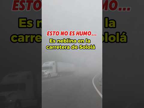 En un momento ves todo… y luego la carretera desaparece