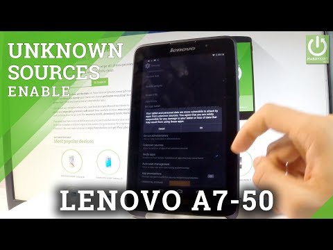 How to Enable Unkown Sources on LENOVO A7-50 (WiFi) A3500-F