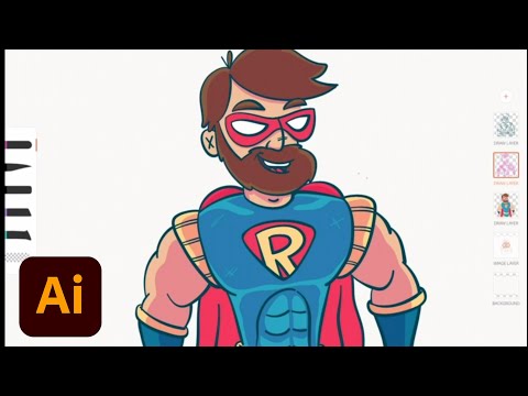 Live iPad Illustration with Rocky Roark 2/3 | Adobe Creative Cloud
