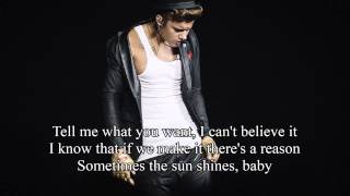 Justin Bieber - One Life Karaoke HD